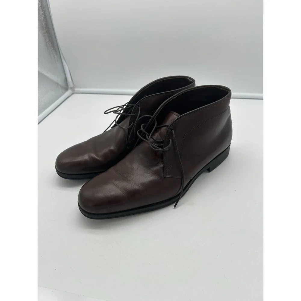 Allen Edmonds Calhoun Brown Soft Leather Chukka Dress‎ Boots Men Size 8.5 D USA